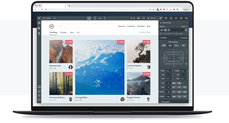 Webflow CMS 使用介面